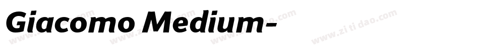 Giacomo Medium字体转换
